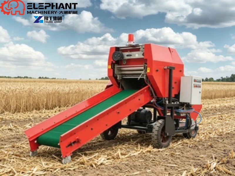 Silage Baler Machine - 농가용 소형 원형 건초 압축기 간편
