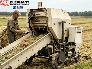Silage Baler Machine - 사일리지 포장기 라운드 베일러 밀 사각
