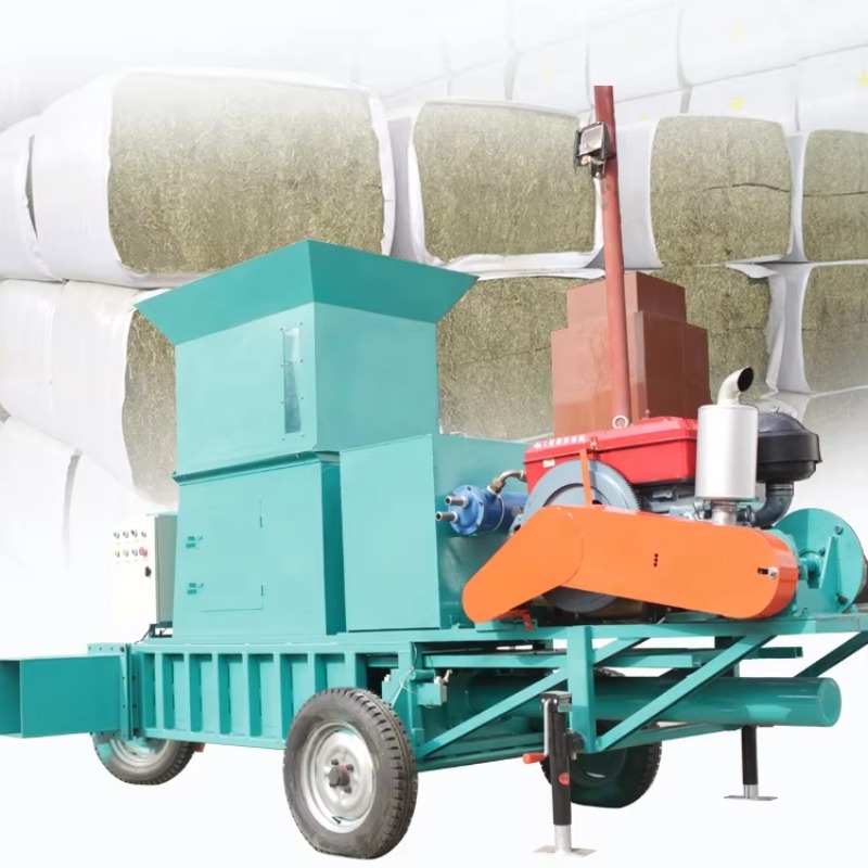 Silage Baler Machine - 이동식 디젤 유압 알팔파 건초 베일러,
