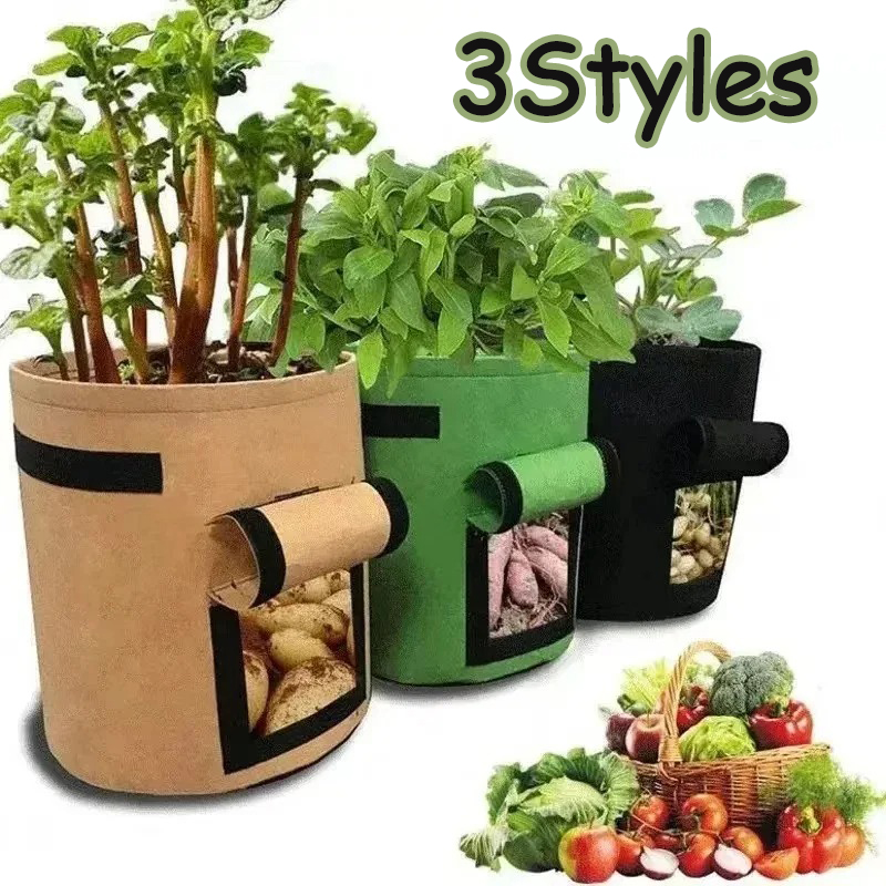 펠트 식물 재배 가방, 부직포 원단 정원 감자 냄비,  - Agriculture Vertical Farming 리뷰 및 가격